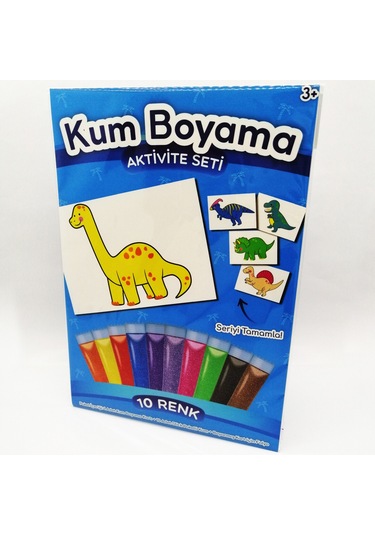 Brachiosaurus Dinozor Kum Boyama Aktivite Seti