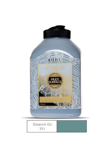 Artdeco Gold Multi Surface Saten Akrilik Boya 500 Ml Gri 351