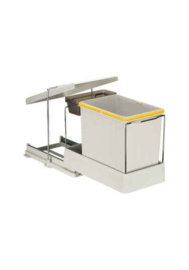 Pelikan Carrier 21600 Raylı Dolap Içi Çöp Kovası 16 1 Lt (17 Lt) - Mutfak Çöp Kovası Ahşap