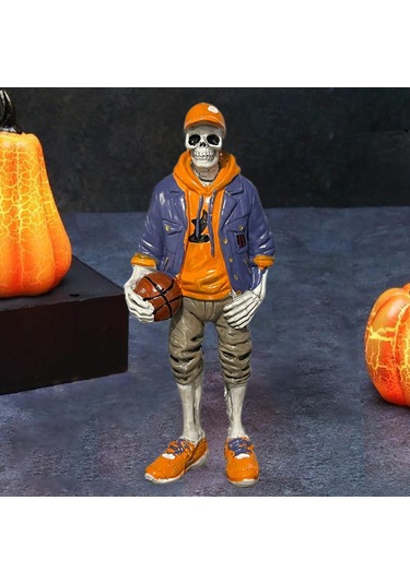 Suntek Cadılar Bayramı İskelet Heykelcik Süs Ev Basketbol