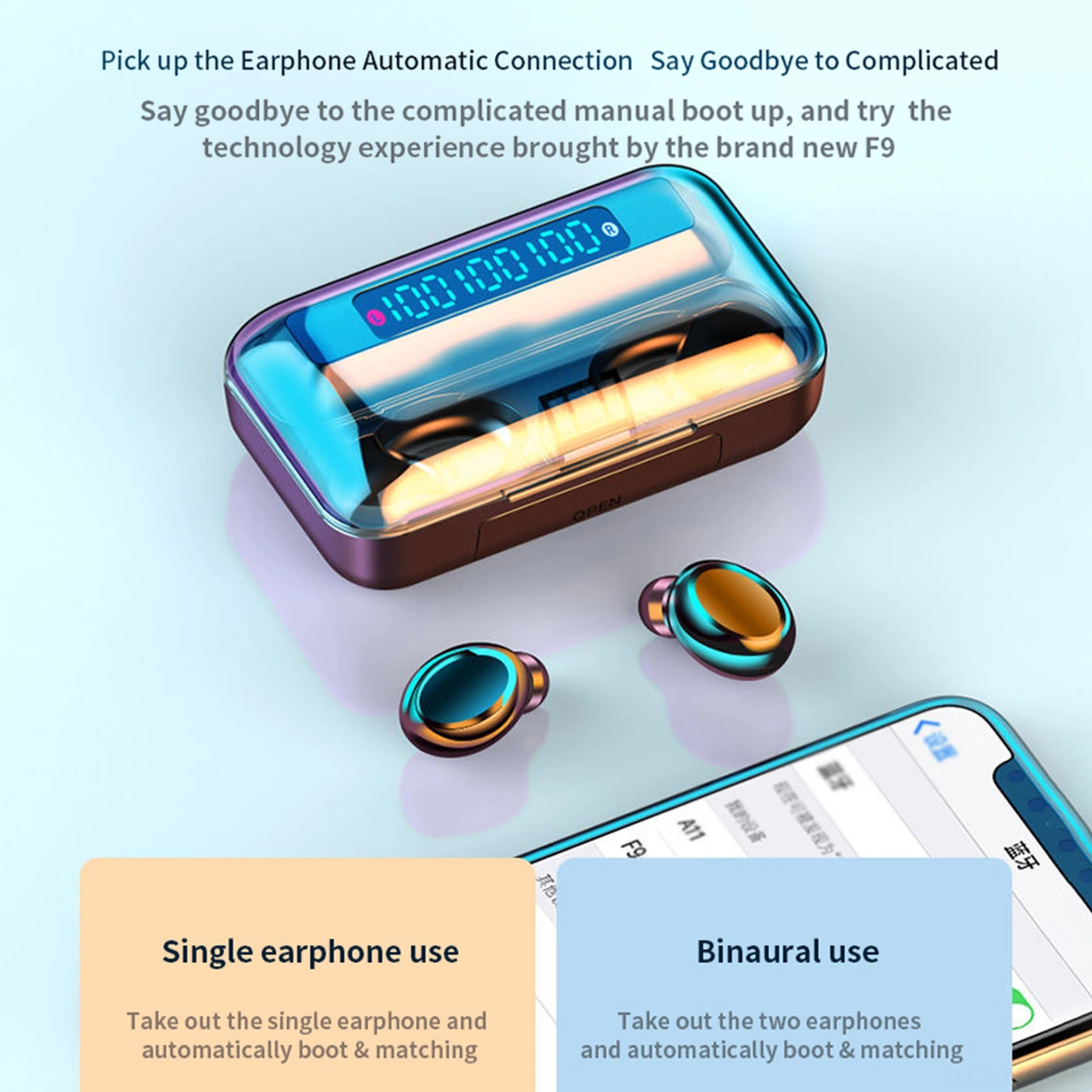 Moveevo Bt5.0 Siyah Bluetooth Kulaklıklar: Otomatik Eşleşme, Mikrofonlu Hd Konuşma, Akıllı Gürültü Engelleme, Powerbank Özelliği, Su Ve Ter Dayanıklı Model: Kulaklık Modeli