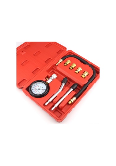 Xiyyadms Araç Motor Basınç Ölçer - 300 Psı'ye Kadar Çift Ölçekli Kompresyon Test Cihazı