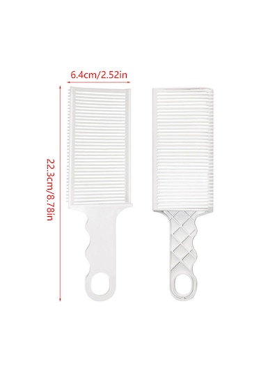 Erkek Yağ Kafa Tarak Düz Itme Kesme Kuaförlük Yardımcısı Aracı Limit Kırpma Şekli Kademeli Maça Salon Şekillendirici Araçları