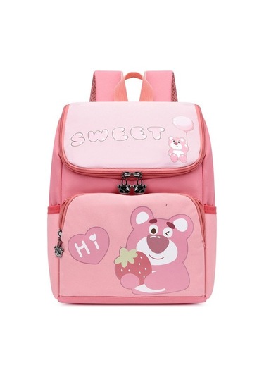 Goldenqian Giles Jack Yeni Okul Çantası Büyük Kapasiteli Sırt Çantası 2ıgfq2 Beyaz - Pembe