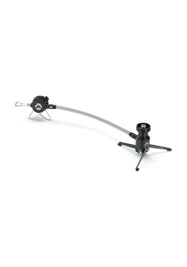 Katlanabilir Alüminyum Alaşımlı Gaz Ocak Adaptörü Üçayak Gaz Lambası Ocakları Braketi Uzatma Hortumu İle Dış Mekan Kartuş Ocak Adaptörü Kamp Yürüyüş Piknik Pişirme Aksesuarı Siyah Siyah