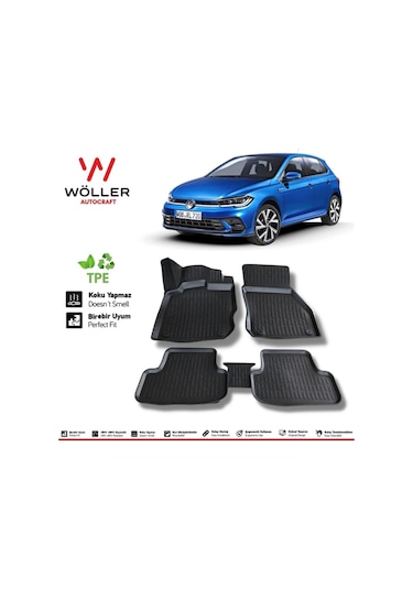 Volkswagen Polo Paspas Makyajlı 2021 Sonrası 3d Havuzlu Paspas