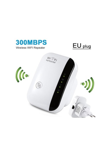 Eu Fırsatlı Kablosuz Wifi Güçlendirici - 300mbps 2.4ghz, Wpa2 Güvenliği, Kolay Kurulum, Abs Malzeme, Ap/repeater Modu