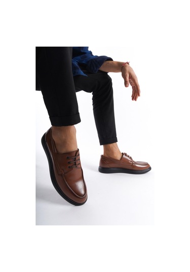 Mubiano Mbrgn105-tb Taba Erkek Bağcıklı Loafer Taba