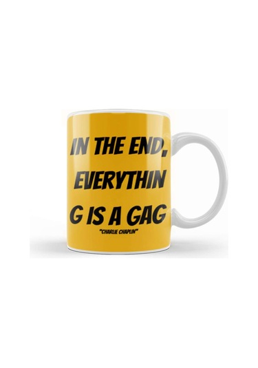 Charlie Chaplin Quotes Art Gift Vintage Retro Style Kupa Bardak Porselen No11184 Karışık