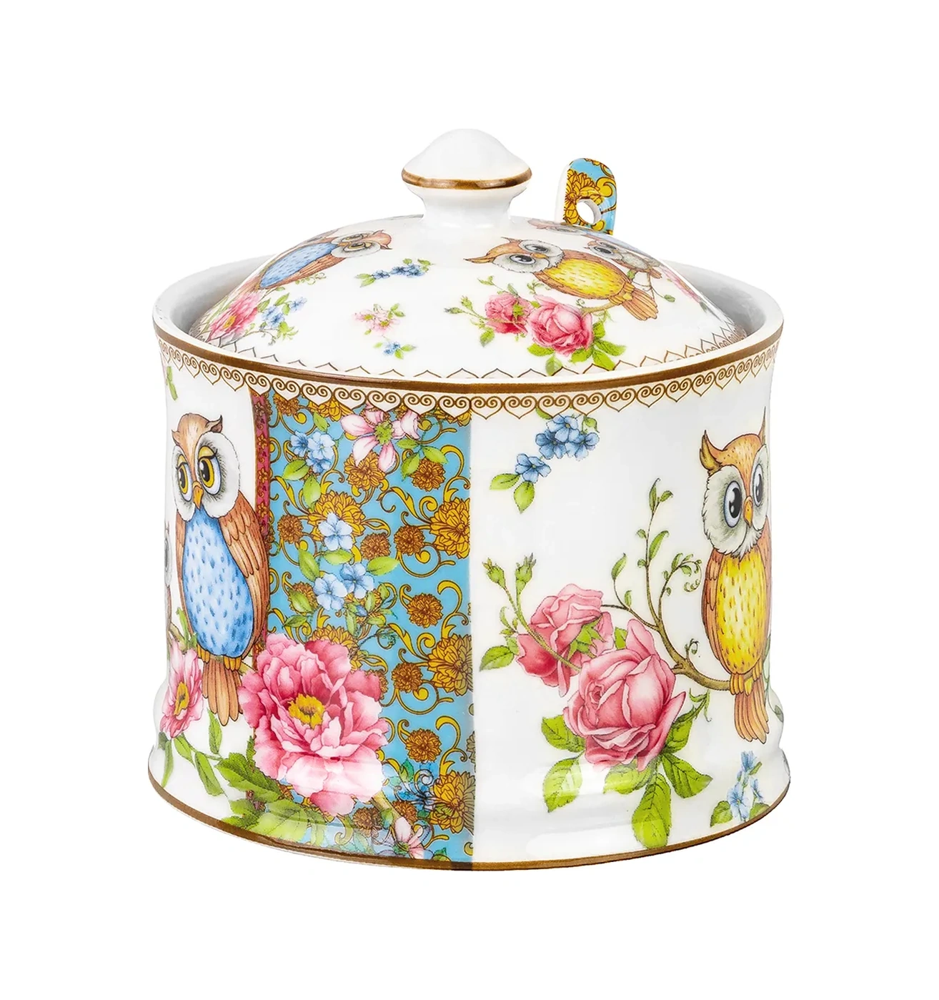 Elan Gallery Şekerlik Ve Kaşık, "owl" Karga ", 250 Ml 60341689 Beyaz