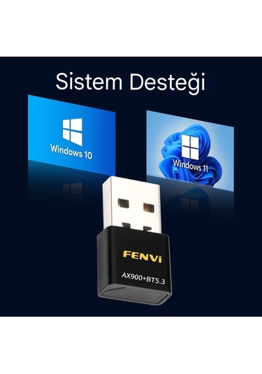 Fenvi Wifi-6 Wifi+bluetooth 5.3 Adaptörü Yüksek Çekim Ce Sertifik