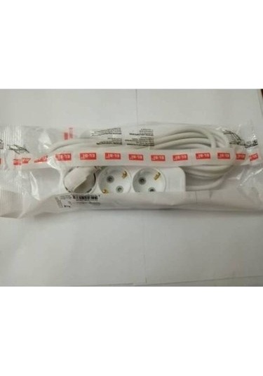 EL-Bİ MYRA 3'lü 5 METRE Çocuk Korumalı Topraklı Grup Priz 527-010