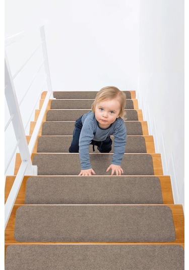 Halifleks Yapışkan Tabanlı Merdiven Basamak Paspası Rip Halı Kaymaz Tabanlı / Adet Olarak Satılır Devetüyü