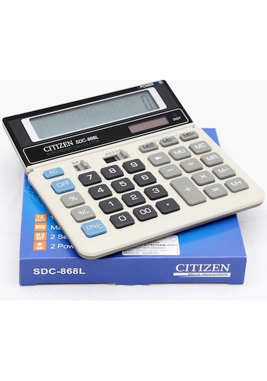 Citizen SDC-868L Büyük 12 Hane Hesap Makinesi