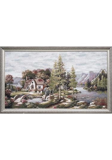 Manzara Serisi-13 Dokuma Goblen Kumaş-Doğa Manzarası1