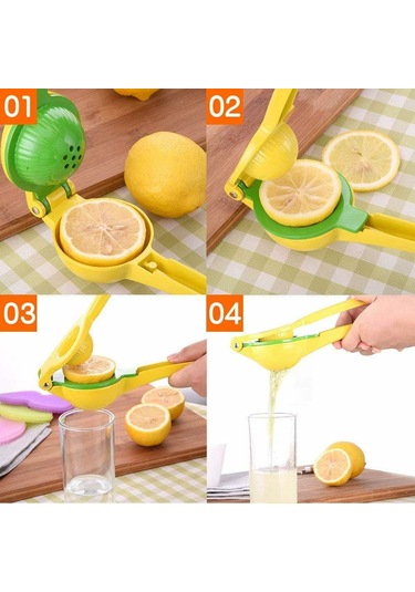 Yaozixa Alüminyum El Juicer, 2'li Farklı Boyutlu Kase, Limon Portakal Meyve Suyu Squeeze, Lavabo Güvenli, Hızlı Kullanim, Mutfak Restoran Bar Uygun