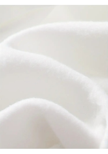 Kışlık Kapüşonlu Sweatshirt, Çocuk New York Manhattan Baskılı BEYAZ