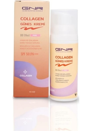 GNR BB Effect Collagen Güneş Kremi Pink SPF50+ 50 ML