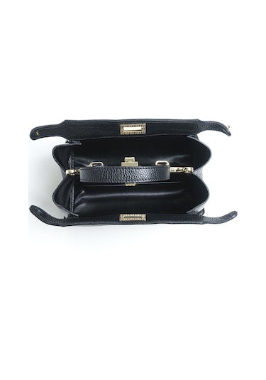 Çapraz Çanta Kadın Sharon M Piumelli Milano Bag D28 Black Siyah