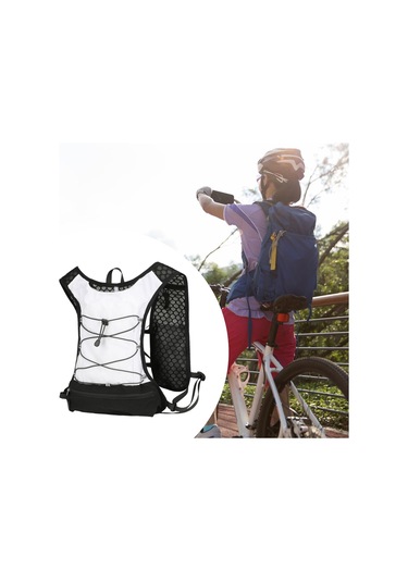 Suntek Kadın Koşu Yeleği Koşucu Sırt Çantası Hidrasyon Beyaz