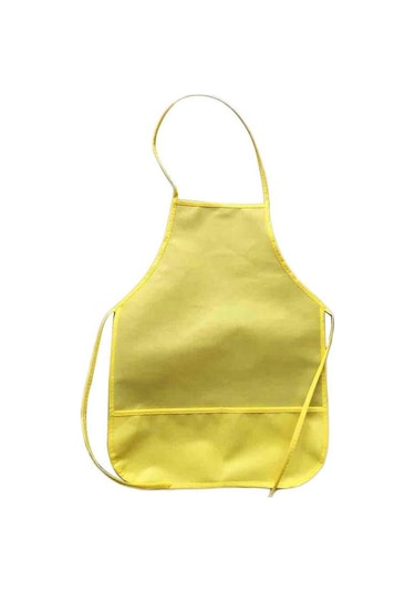 Sarı Çocuk Önlüğü Çocuk Yemek Pişirme - Boyama - Erkek Kız Çocuklar İçin Oyun Önlükleri
