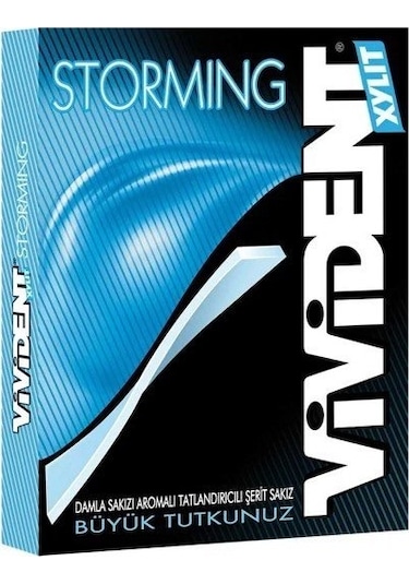 Vivident Xylit Storming Damla Sakız Aromalı Tatlandırıcılı Sakız 18 x 33 G