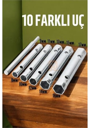 Modacar Tork Lokma Seti Boru Kovan Tip Anahtar Seti Buji Anahtarı