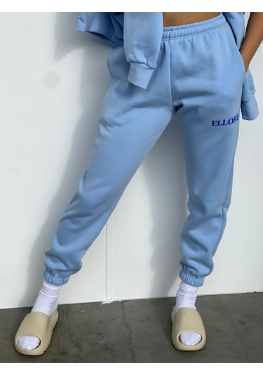 Kadın Bebe Mavisi Ellore Oversize Eşofman Altı Bebe Mavisi-152333