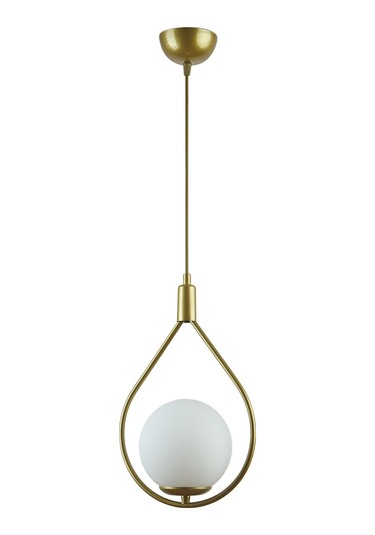 Deco Özel Tasarım Salon - Mutfak - Cafe Eskitme Renk Beyaz Camlı Tekli Avize Diğer