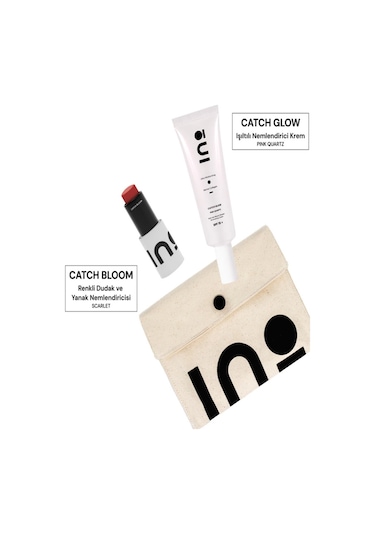 Catch Bloom Pocket Lip Cheek Stick Scarlet + Catch Glow Pink Quartz