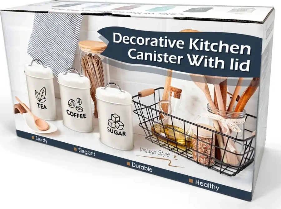 Haware 1200 Ml, 3 Adet Kavanoz/kap/kutu Seti 71364470