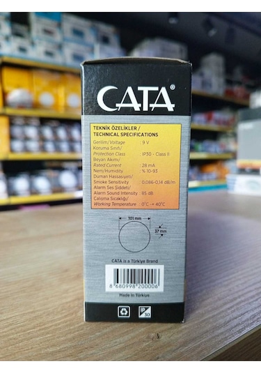 Ct-9451 Pilli Duman Dedektörü Pil Hariçtir