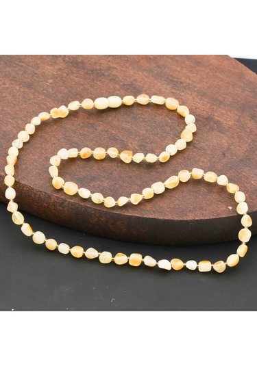 Yetişkin Damla Kehribar Kolye Sl4019 Çok Renkli