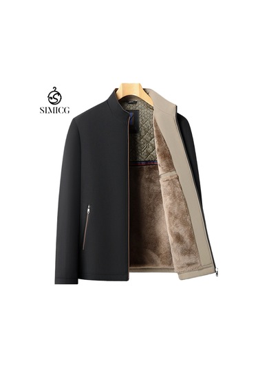 Polar Astarlı Ve Kalınlaştırılmış Kapitone Dik Yakalı Erkek Ceketi Siyah