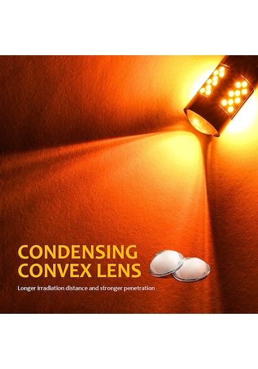 Sones 1 Çift 7440 12v 7w Strobe Araba Led Sis Farı Mavi Işık