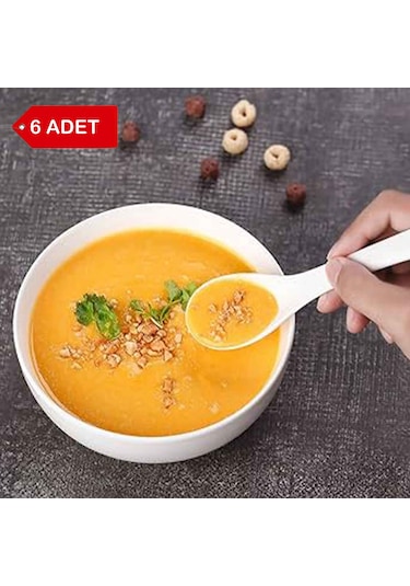 6 Adet - 12cm Melamin Çorba Kasesi, Cacık, Meze, Komposta, Otelle