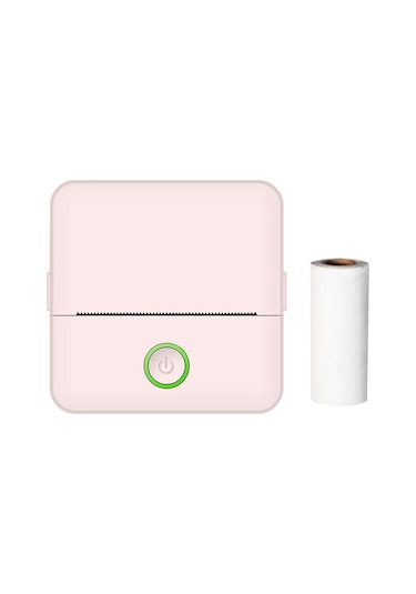 Yunboo X6 Pembe Mini Termal Yazıcı - Bluetooth 4.0, 800mah Pil, 57x25mm Kağıt, 200dpi - El Defteri, Fiş, Fotoğraf Yazdırma - 1 Adet Termal Kağıt İle