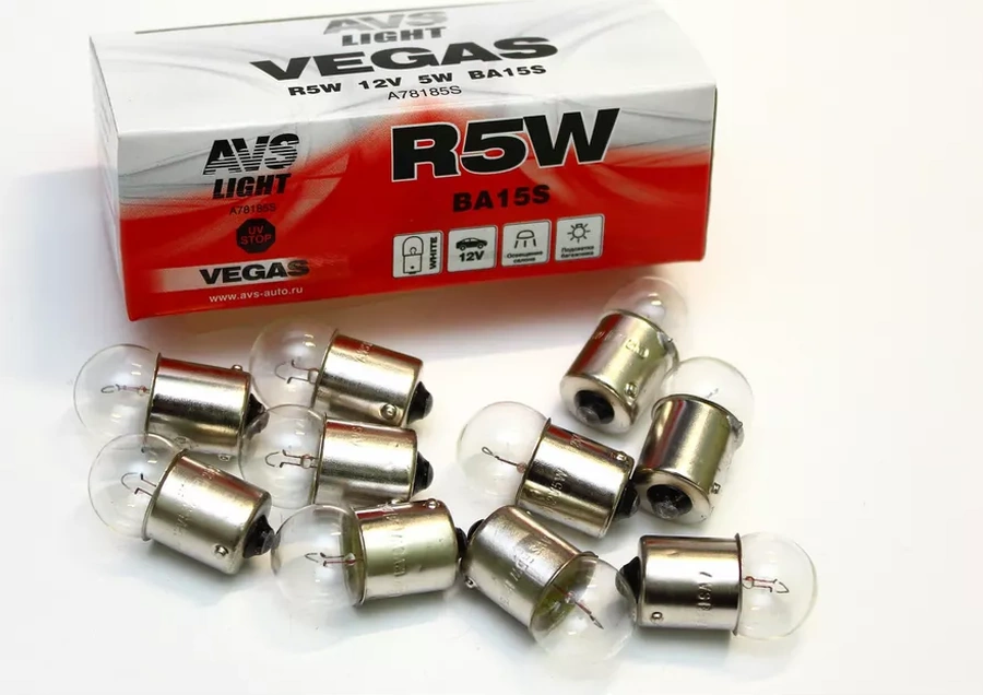 Avs Vegas 12v. R5w Ba15s 10'lu Kutu Ampul 182941564