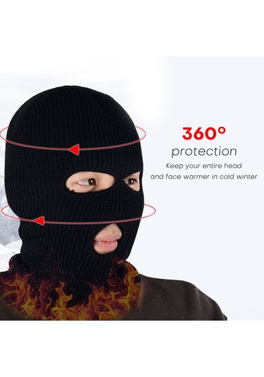 Geeksen Kış Outdoor Sporlar İçin Isınabilir Yüz Maskesi - Tri-kaçıklı, Nefes Alabilir, Bisiklet/skayak Kullanıma Uygun Mavi Gök Mavisi