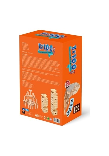 1 X 100 Çarpım Tablosu - Çarpma - Oyun - Ahşap Oyuncak - Matema