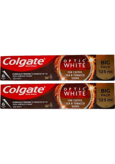 Colgate Optic White Beyazlatıcı Diş Macunu 2 x 125 ML