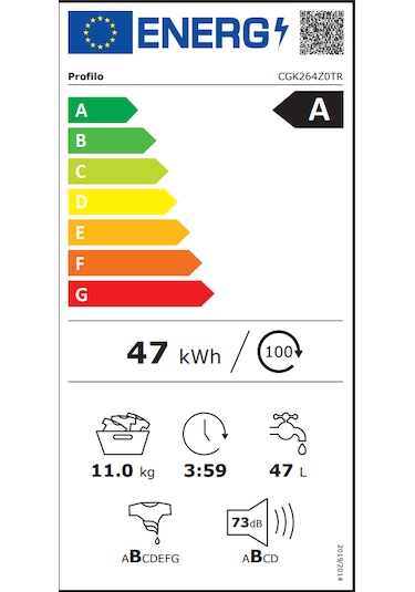 Profilo CGK264Z0TR 11 KG 1400 Devir Çamaşır Makinesi