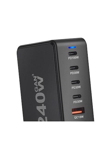 Suntek Masaüstü Dizüstü Bilgisayar Şarj Cihazı Siyah