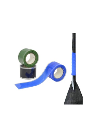 Mufunye Kano Ve Kayık Kamışları İçin Profesyonel Anti-kayma Silikon Tutamak Bandı - Otomatik Yapışkan Beyaz 2.5cm Genişlik