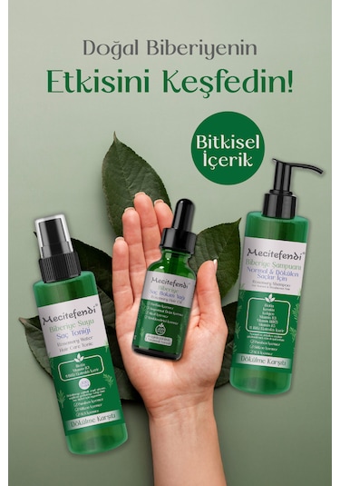 Mecitefendi Biberiye Şampuan 150 ML + Biberiye Serumu 50 ML + Tonik 150 ML
