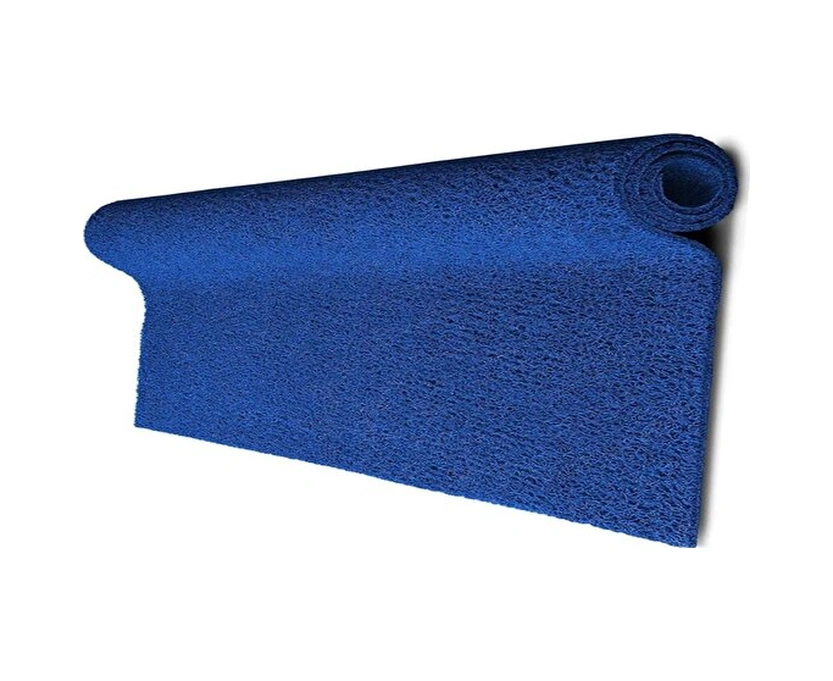 Kıvırcık Yolluk Gri İş Yeri Önü 14 Mm Su Emici Karmaşık Paspas Mavi