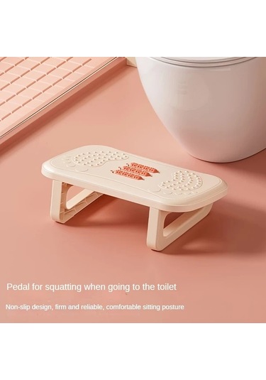 Chuangyinshop Portable Masa Altı Beyaz Masajlı Ayak Dinlendirici Tabure Yatak Odası Oturma Beyaz