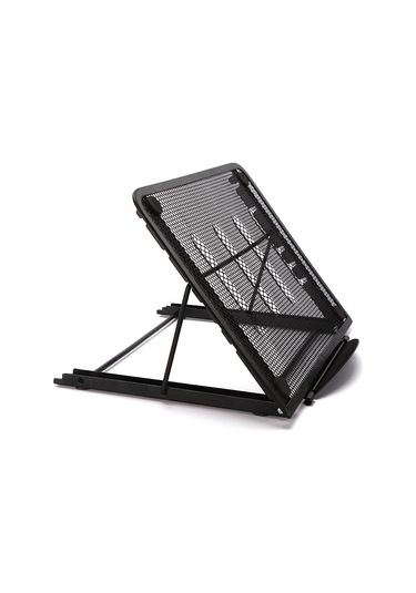 Kosona Metal Bilgisayar Ve Tablet Ayaküstü, Çok Renk Seçeneği, Çalışma Ve Okuma İçin Sabitleyici - Siyah