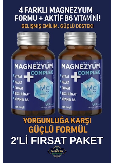 Magnezyum Complex 60 Tablet X 2 Adet
