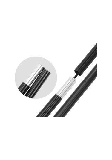 Madfox Çadır Direği 2.8 Metre Tarp Tente Direği Siyah